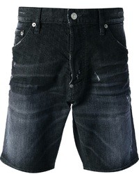 schwarze Jeansshorts von DSquared