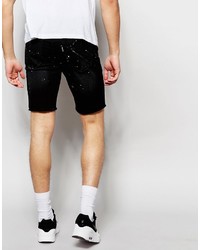 schwarze Jeansshorts von Hero's Heroine