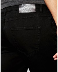 schwarze Jeansshorts