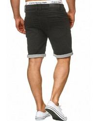 schwarze Jeansshorts von INDICODE