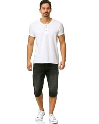 schwarze Jeansshorts von INDICODE