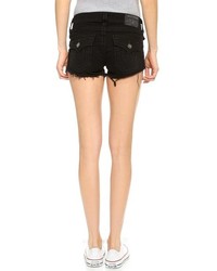 schwarze Jeansshorts von True Religion