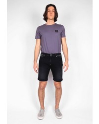 schwarze Jeansshorts von Le Temps des Cerises