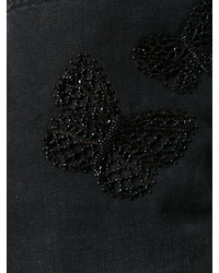 schwarze Jeansshorts von Valentino