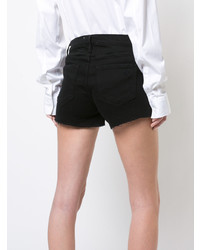 schwarze Jeansshorts von Frame Denim