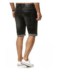 schwarze Jeansshorts von Redbridge