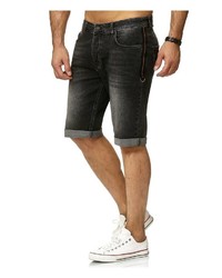 schwarze Jeansshorts von Redbridge