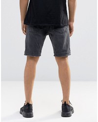 schwarze Jeansshorts von Asos