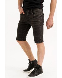 schwarze Jeansshorts von TRUEPRODIGY