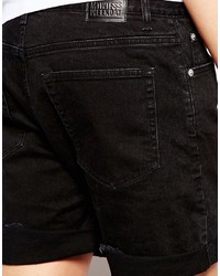 schwarze Jeansshorts von Weekday