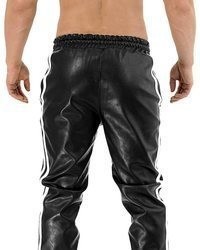 schwarze Jogginghose aus Leder von BOCKLE