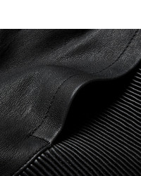 schwarze Jogginghose aus Leder von Balmain