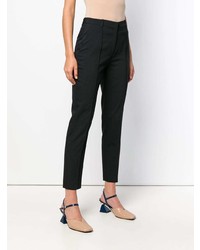 schwarze Karottenhose von Jil Sander Navy