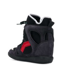 schwarze Keil Turnschuhe von Isabel Marant