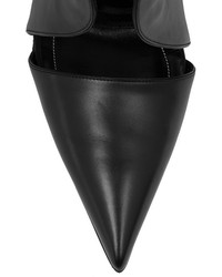 schwarze Keilpumps aus Leder von Balenciaga