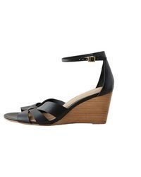 schwarze Keilpumps aus Leder von NEXT