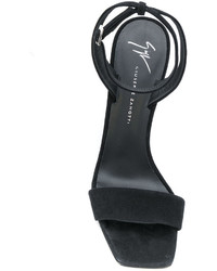 schwarze Keilsandaletten von Giuseppe Zanotti Design