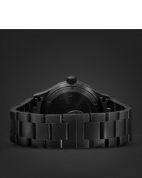schwarze keramische Uhr von Maurice de Mauriac