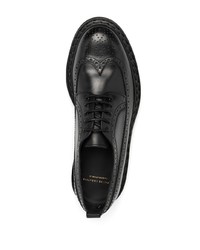 schwarze klobige Leder Brogues von Officine Creative