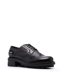 schwarze klobige Leder Brogues von DSQUARED2