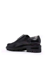 schwarze klobige Leder Brogues von DSQUARED2