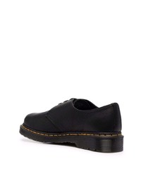 schwarze klobige Leder Derby Schuhe von Dr. Martens