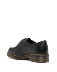 schwarze klobige Leder Derby Schuhe von Dr. Martens