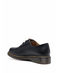 schwarze klobige Leder Derby Schuhe von Dr. Martens