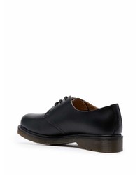 schwarze klobige Leder Derby Schuhe von Dr. Martens