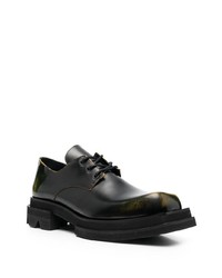 schwarze klobige Leder Derby Schuhe von JORDAN LUCA