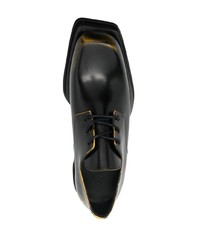 schwarze klobige Leder Derby Schuhe von JORDAN LUCA