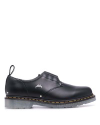 schwarze klobige Leder Derby Schuhe von A-Cold-Wall*