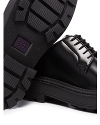 schwarze klobige Leder Derby Schuhe von Eytys