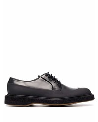 schwarze klobige Leder Derby Schuhe von Barrett