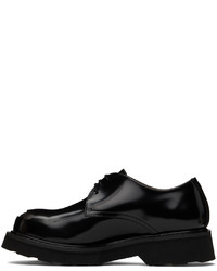 schwarze klobige Leder Derby Schuhe von Kenzo