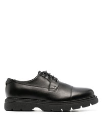 schwarze klobige Leder Derby Schuhe von BOSS