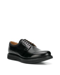 schwarze klobige Leder Derby Schuhe von Church's