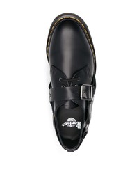 schwarze klobige Leder Derby Schuhe von Dr. Martens