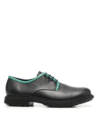 schwarze klobige Leder Derby Schuhe von Camper