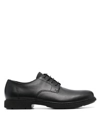 schwarze klobige Leder Derby Schuhe von Camper