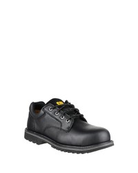 schwarze klobige Leder Derby Schuhe von Caterpillar