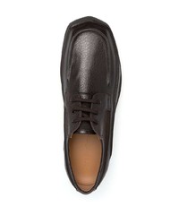 schwarze klobige Leder Derby Schuhe von Acne Studios