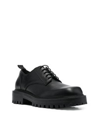 schwarze klobige Leder Derby Schuhe von Vic Matie