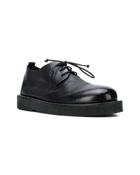 schwarze klobige Leder Derby Schuhe von Marsèll