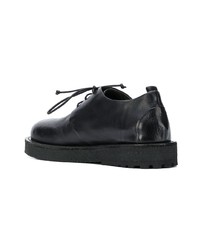 schwarze klobige Leder Derby Schuhe von Marsèll