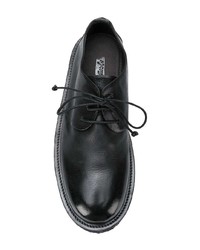 schwarze klobige Leder Derby Schuhe von Marsèll