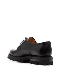 schwarze klobige Leder Derby Schuhe von Church's