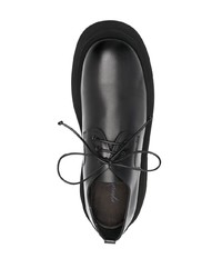 schwarze klobige Leder Derby Schuhe von Marsèll