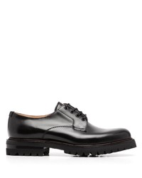 schwarze klobige Leder Derby Schuhe von Church's