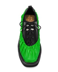 schwarze klobige Leder Derby Schuhe von Rombaut